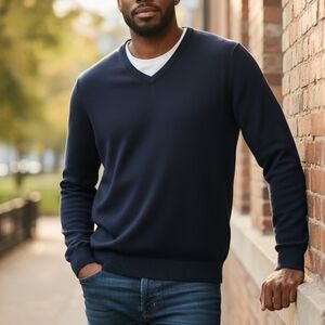 Gieves & Hawkes Navy Blue 100% Cashmere Sweater Sz XXL No. 1 Savile Row, London